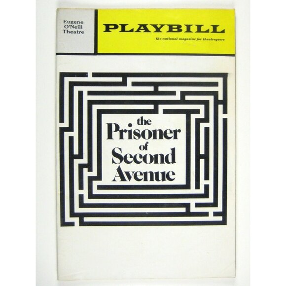 Prisoner Second Avenue Playbill 1971 O'Neil Theatre Ticket Peter Falk Lee Grant - Picture 1 of 11